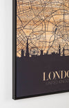 Bizzotto Quadro di tela Gallery 119 London Nero