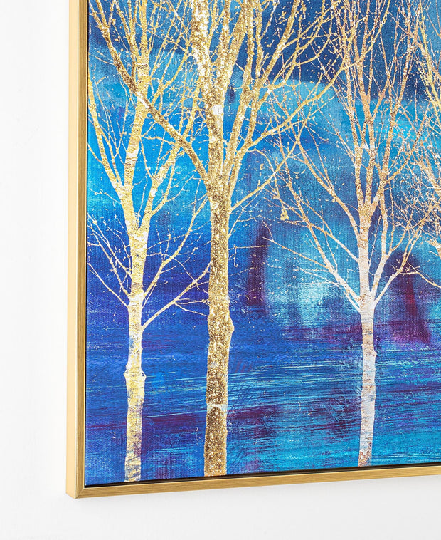 Bizzotto Quadro di tela Gallery 885 Trees Oro