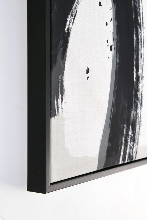 Bizzotto Quadro di tela Sketch 997 Abstract Shape III Bianco e Nero