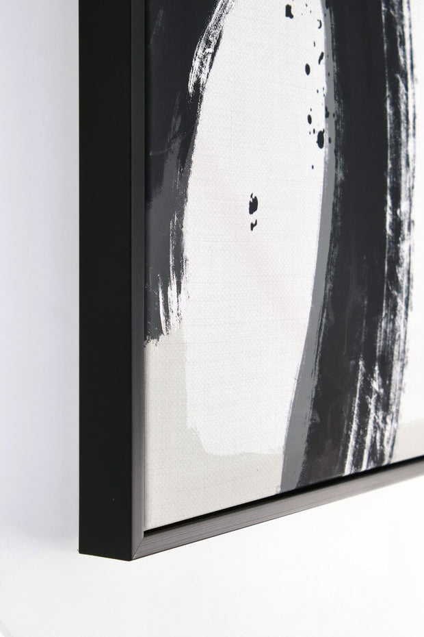 Bizzotto Quadro di tela Sketch 997 Abstract Shape III Bianco e Nero