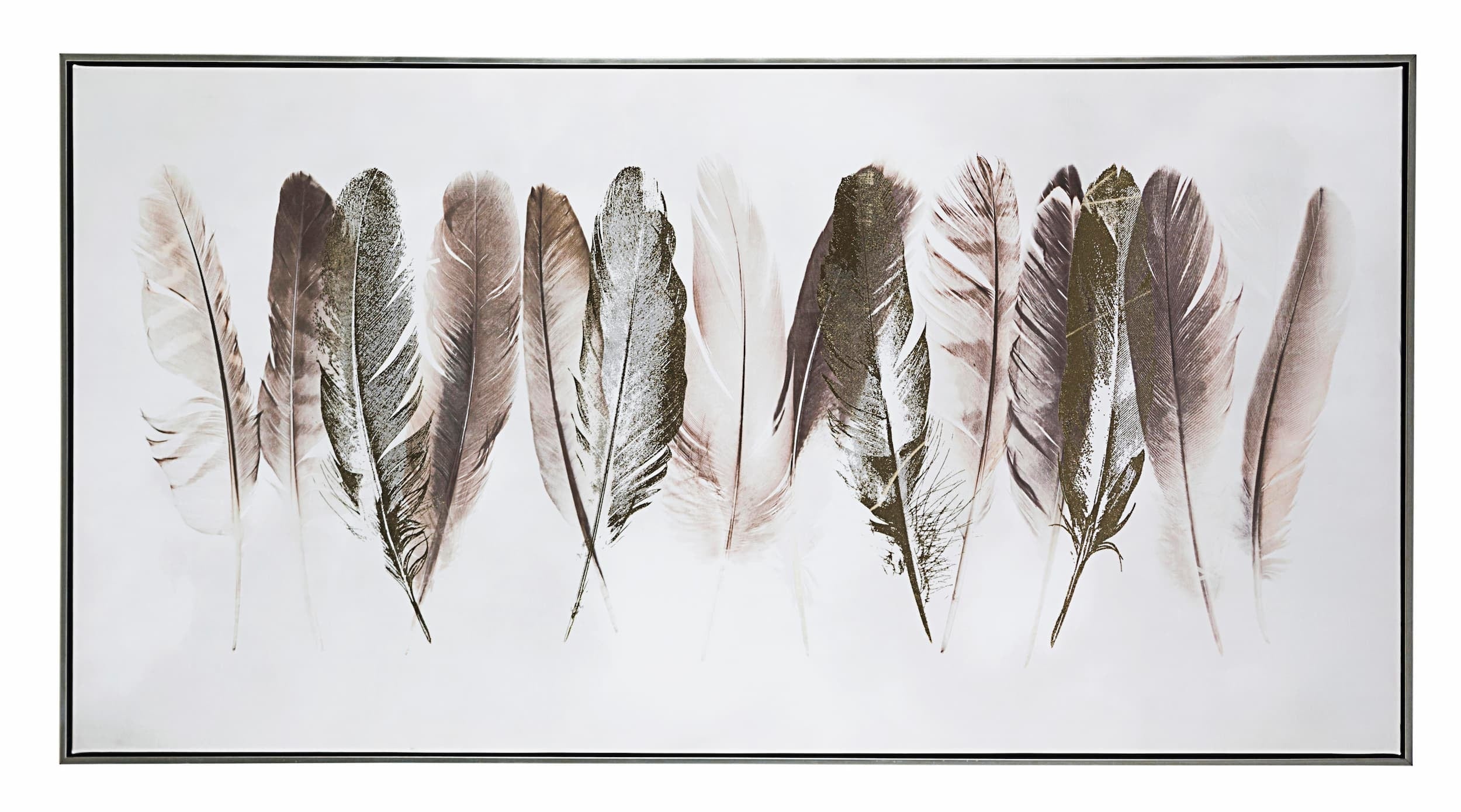 Bizzotto Quadro dipinto Crown P232-2 Feathers Multicolore