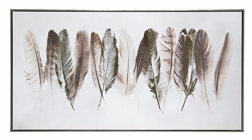 Bizzotto Quadro dipinto Crown P232-2 Feathers Multicolore