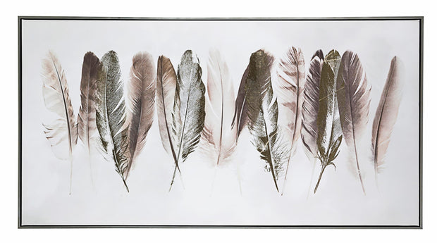 Bizzotto Quadro dipinto Crown P232-2 Feathers Multicolore
