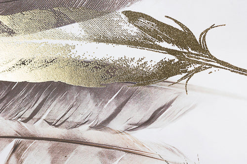 Bizzotto Quadro dipinto Crown P232-2 Feathers Multicolore