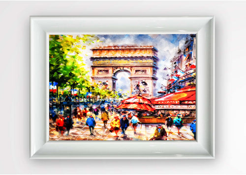 Quadro Incorniciato Champs Elysees Multicolore & OYOTR-5BC8986482 & OYOTR-5BC8986482