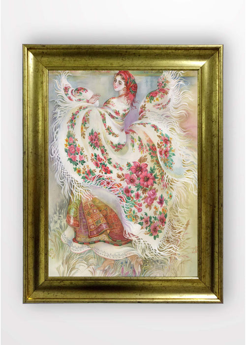 Quadro Incorniciato Country Girl Multicolore & OYOTR-5AC1328059 & OYOTR-5AC1328059
