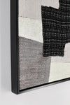 Bizzotto Quadro Incorniciato Fabric F90 Bianco e Nero