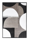 Bizzotto Quadro Incorniciato Fabric F92 Bianco e Nero