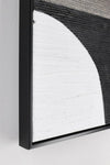 Bizzotto Quadro Incorniciato Fabric F92 Bianco e Nero