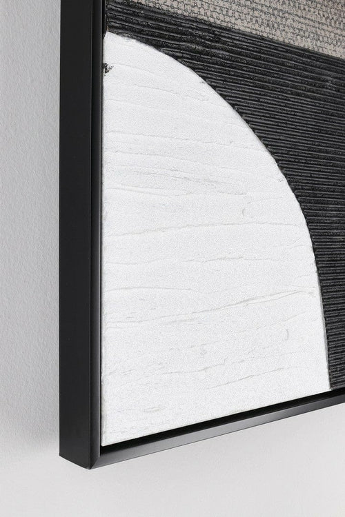 Bizzotto Quadro Incorniciato Fabric F92 Bianco e Nero