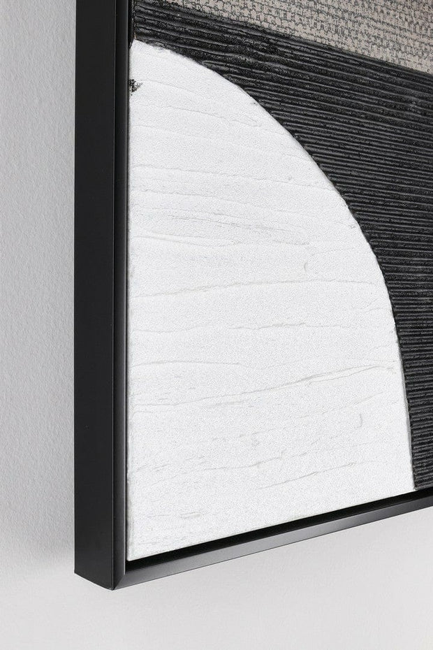 Bizzotto Quadro Incorniciato Fabric F92 Bianco e Nero