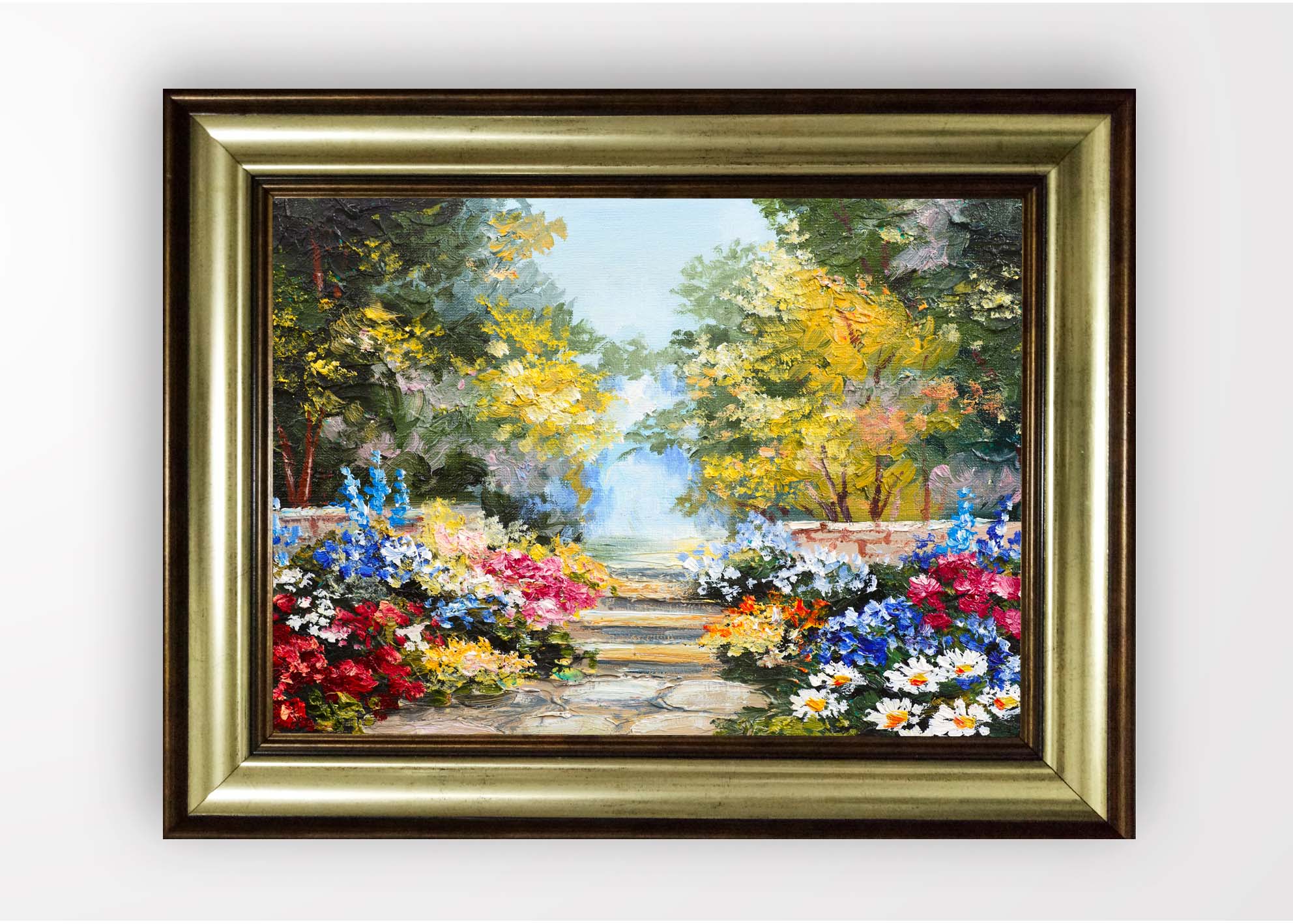 Quadro Incorniciato Flower Garden Multicolore & OYOTR-5BA7547042 & OYOTR-5BA7547042