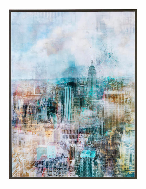 Bizzotto Quadro Incorniciato High Glossy 939 New York Multicolore