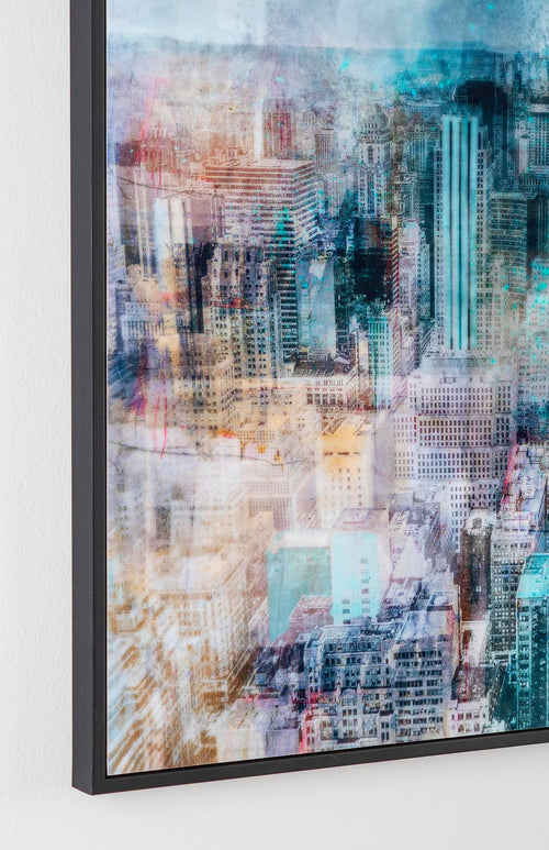 Bizzotto Quadro Incorniciato High Glossy 939 New York Multicolore