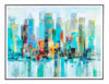 Bizzotto Quadro Incorniciato High Glossy 940 Manhattan Multicolore