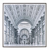 Bizzotto Quadro Incorniciato High Glossy 989 Palace Hallway Bianco e Nero