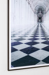 Bizzotto Quadro Incorniciato High Glossy 990 Palace Hallway II Bianco e Nero