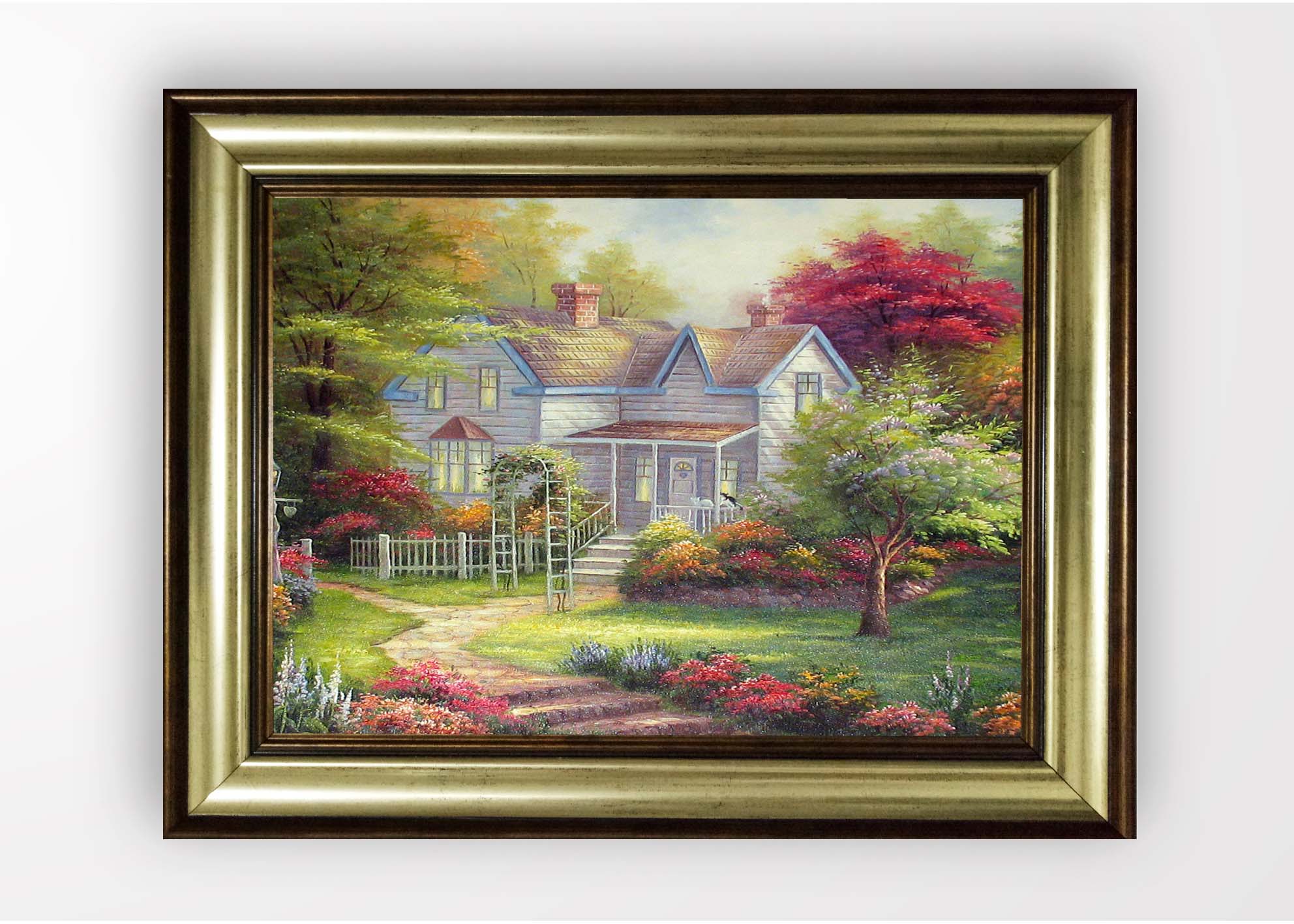 Quadro Incorniciato House Multicolore & OYOTR-5BA1005940 & OYOTR-5BA1005940 & OYOTR-5BA1005940
