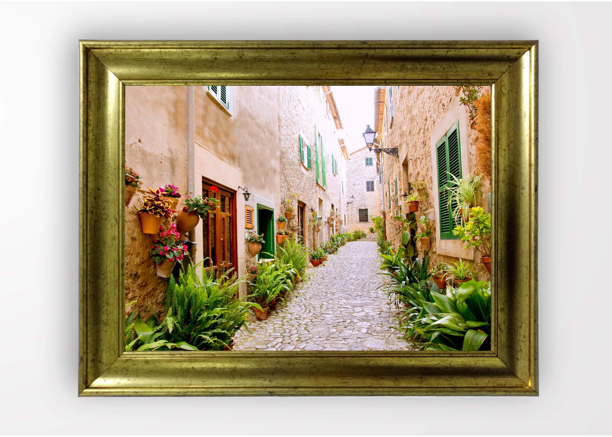 Quadro Incorniciato Italian Street Multicolore & OYOTR-5AC6835755 & OYOTR-5AC6835755
