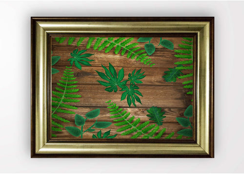 Quadro Incorniciato Leaves -B- Multicolore & OYOTR-5BA62117 & OYOTR-5BA62117 & OYOTR-5BA62117
