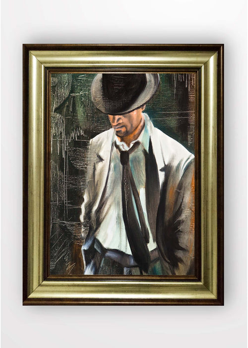 Quadro Incorniciato Mysterious Man Multicolore & OYOTR-5BA1172896 & OYOTR-5BA1172896