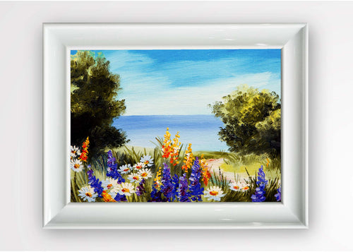 Quadro Incorniciato Ocean View Multicolore & OYOTR-5BC5666063 & OYOTR-5BC5666063 & OYOTR-5BC5666063