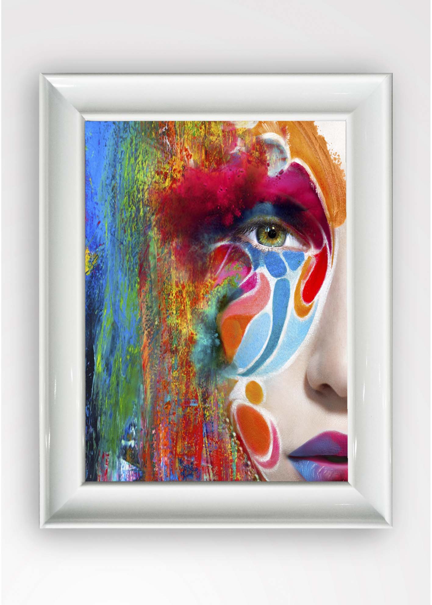 Quadro Incorniciato Painted Eye Multicolore & OYOTR-5BC3081724 & OYOTR-5BC3081724