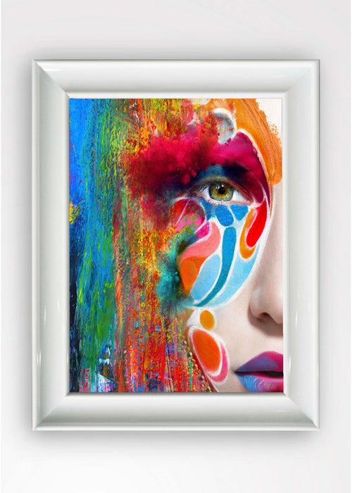 Quadro Incorniciato Painted Eye Multicolore & OYOTR-5BC3081724 & OYOTR-5BC3081724