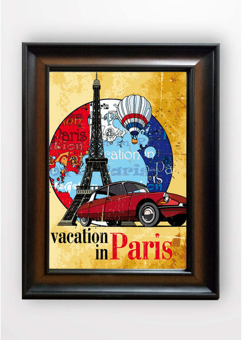Quadro Incorniciato Paris Trip Multicolore & OYOTR-5KC1575065 & OYOTR-5KC1575065 & OYOTR-5KC1575065