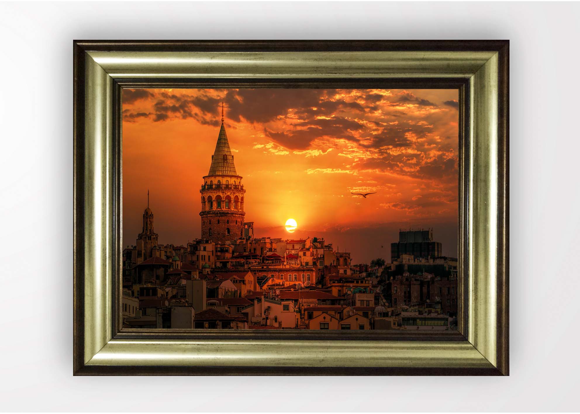 Quadro Incorniciato Red Sunset II Multicolore & OYOTR-5BA58456 & OYOTR-5BA58456 & OYOTR-5BA58456