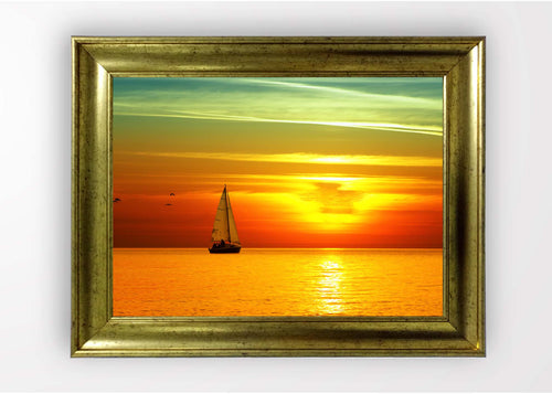 Quadro Incorniciato Red Sunset Multicolore & OYOTR-5AC3556216 & OYOTR-5AC3556216 & OYOTR-5AC3556216