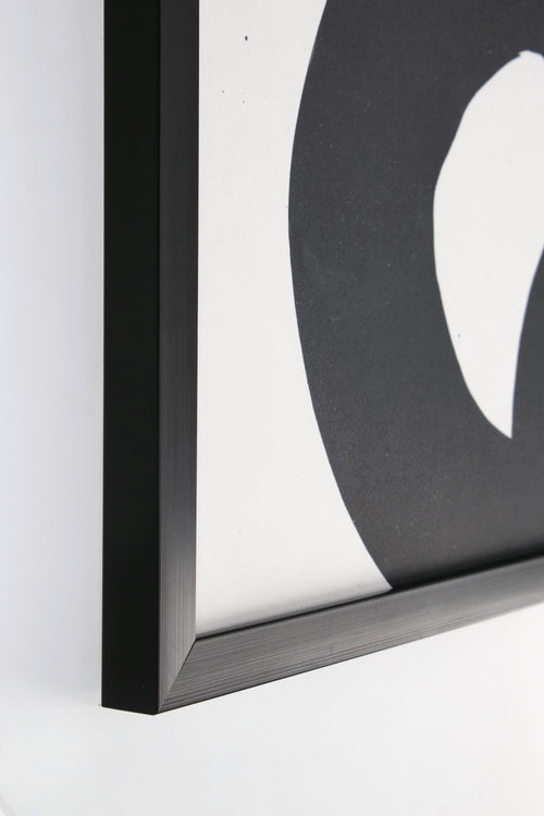 Bizzotto Quadro Incorniciato Sketch 994 Abstract Shape I Bianco e Nero