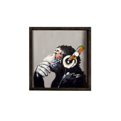 Quadro Thinking Monkey KZM670 Multicolore (1)