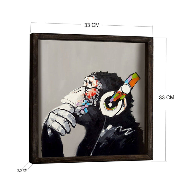 Quadro Thinking Monkey KZM670 Multicolore (2)