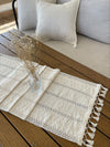 Runner da tavola in cotone Modif Dantel Noce, 35 x 145 cm (2)