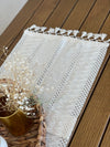 Runner da tavola in cotone Modif Dantel Noce, 35 x 145 cm (3)