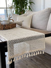 Runner da tavola in cotone Tulle Avorio, 35 x 145 cm (5)
