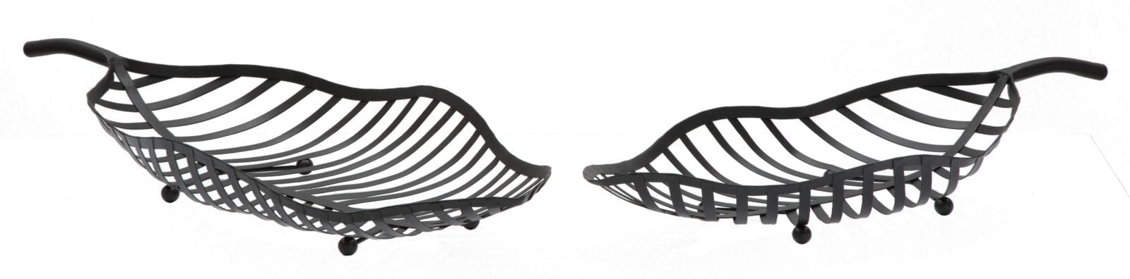 S/Tasche Foglia Black Coppia cm 61x25x7,5-55x20x7,5 (2)