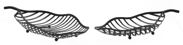 S/Tasche Foglia Black Coppia cm 61x25x7,5-55x20x7,5 (2)