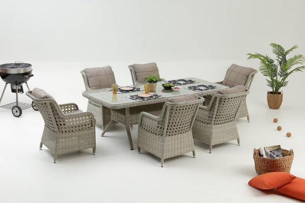 Salotto da giardino 6 posti Cenova 6 Crema