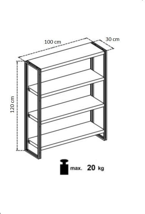 Halmar Scaffale Bolevarids Reg-1 Quercia
