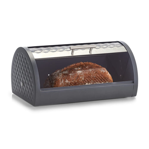 Scatola per pane, metallo antracite, l39xl28xh19 cm (1)