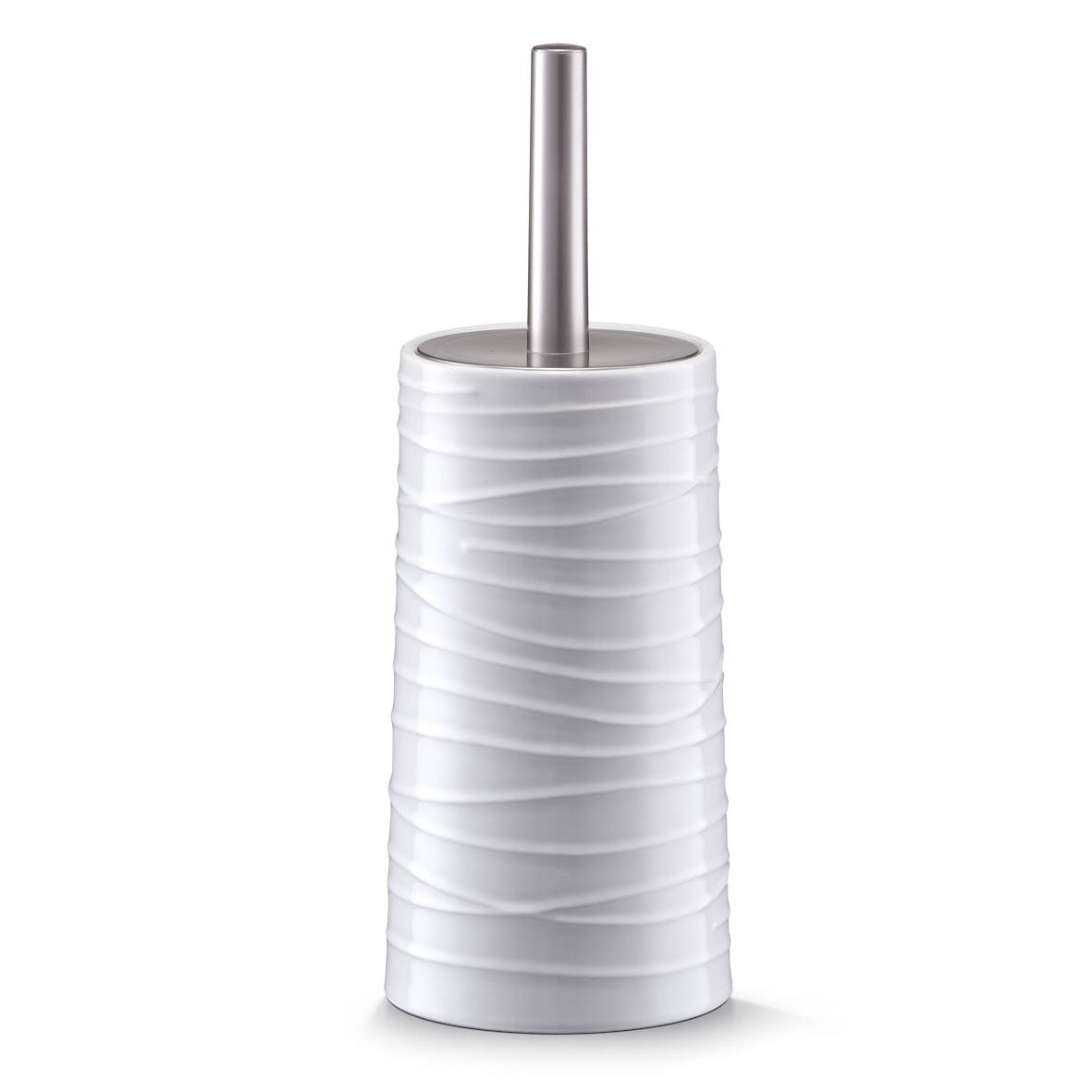 Zeller Scopino con supporto in ceramica, bianco, Ø 11,5xH32 cm