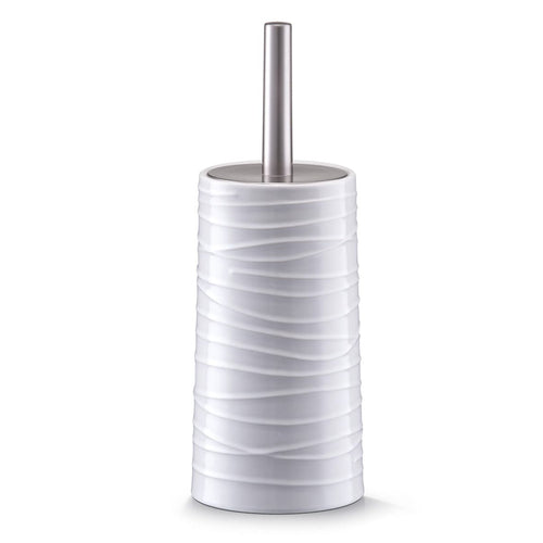 Zeller Scopino con supporto in ceramica, bianco, Ø 11,5xH32 cm