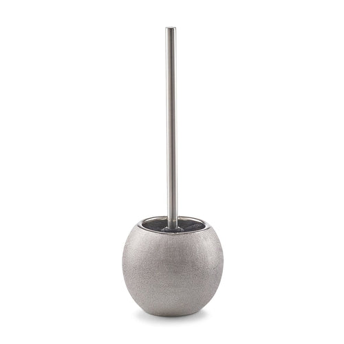 Scopino con supporto in ceramica, Glitter Silver, Ø 12xH34 cm