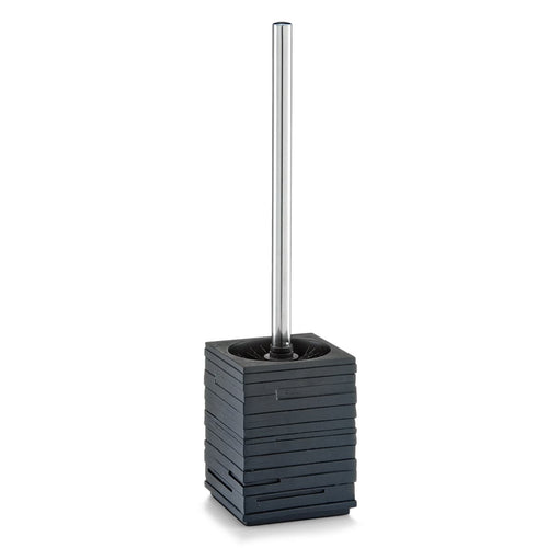 Zeller Scopino con supporto in poliresina, nero ardesia, l9,5xL9,5xH38,5 cm