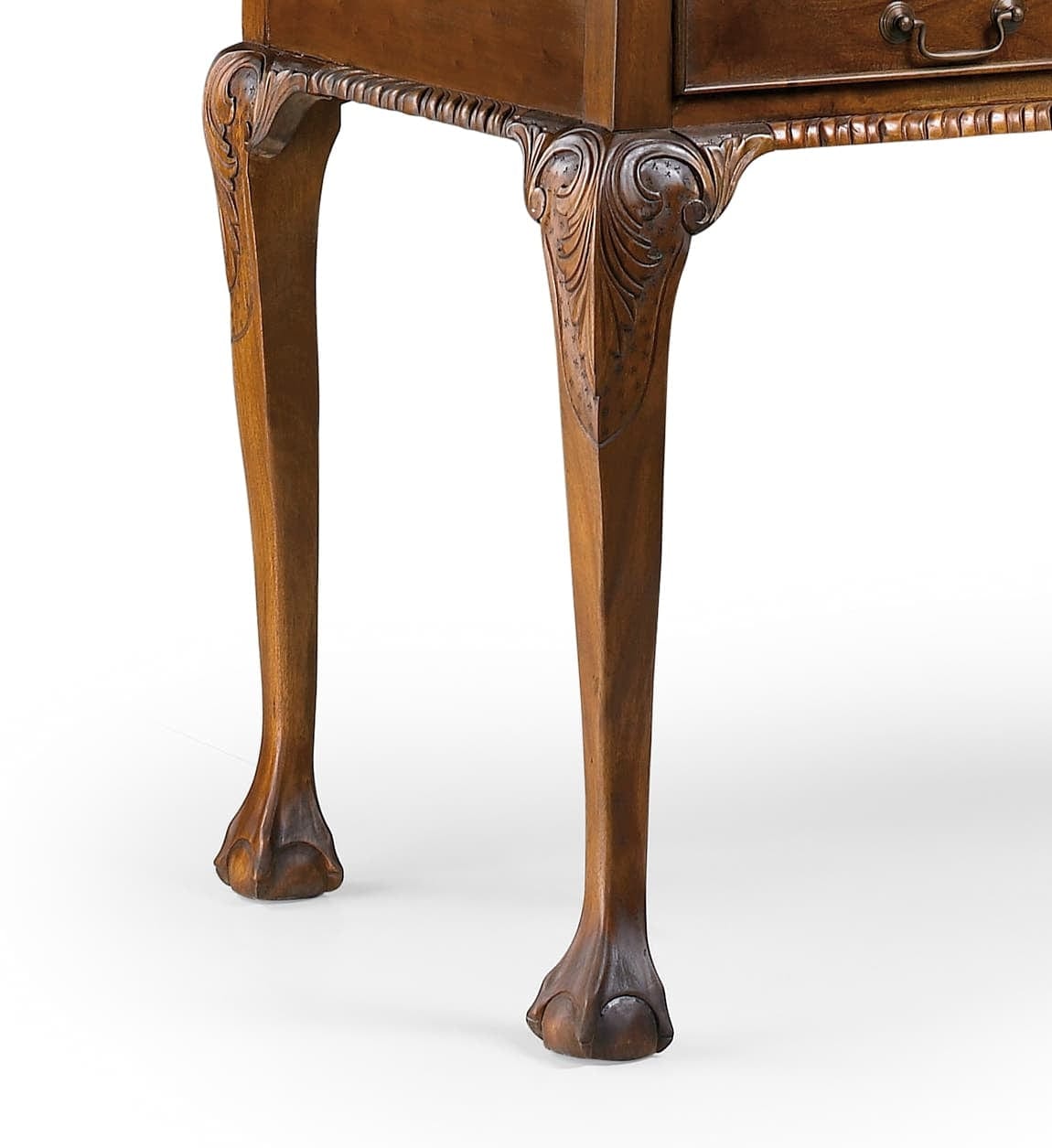 Scrivania con 10 cassetti Vintage Chippendale Noce (3)