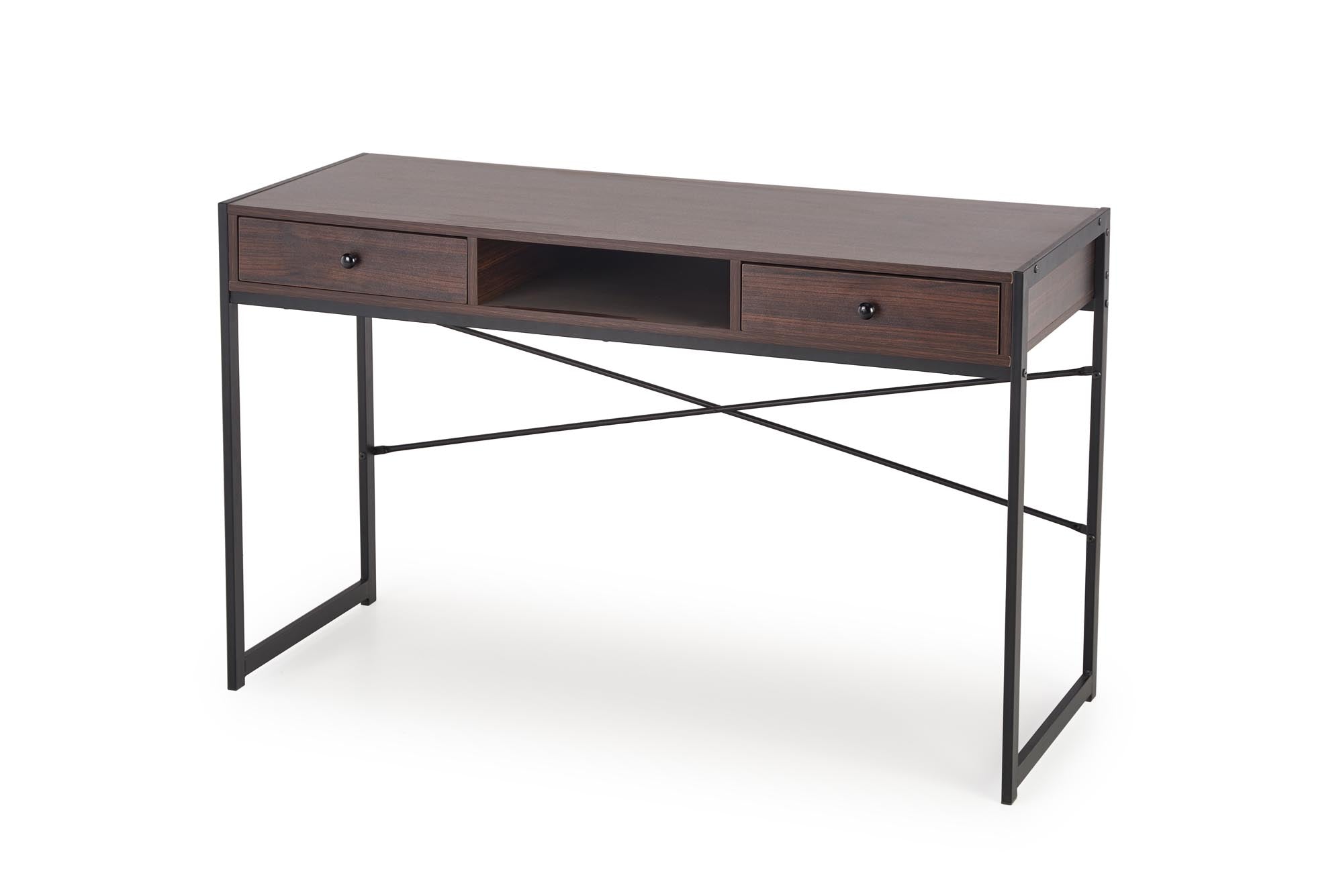 Halmar Scrivania con 2 cassetti B46 Noce