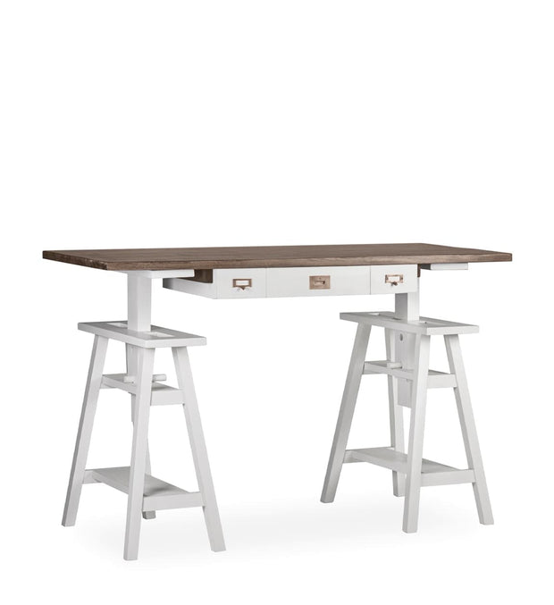 Scrivania con 3 cassetti e altezza regolabile manualmente Everest Marrone
