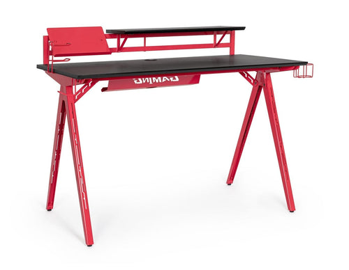 Bizzotto Scrivania da gaming Desk 2P Rosso